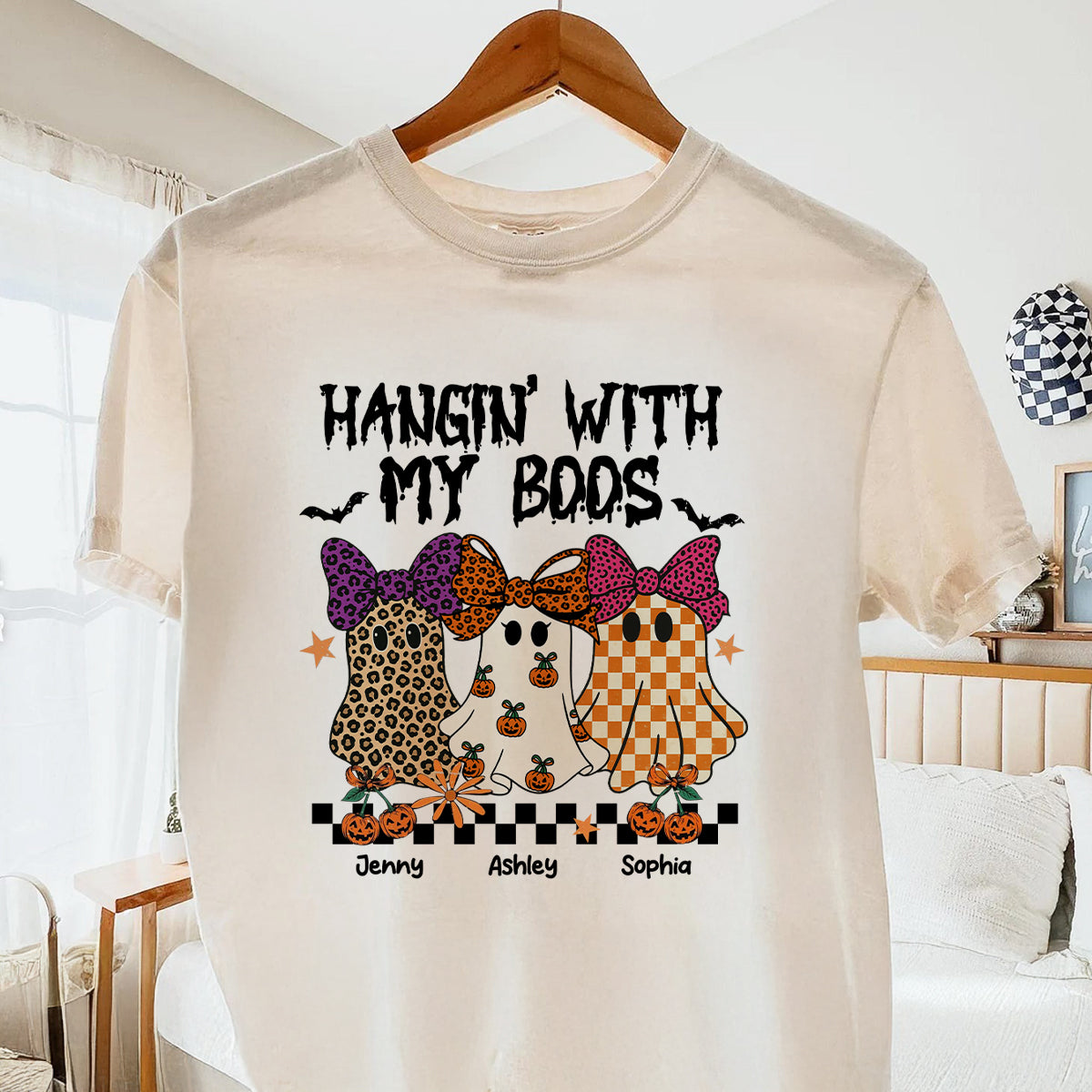 Hanging with my Boos Personalized Matching Besties Sweatshirt, Fall Gift for Besties