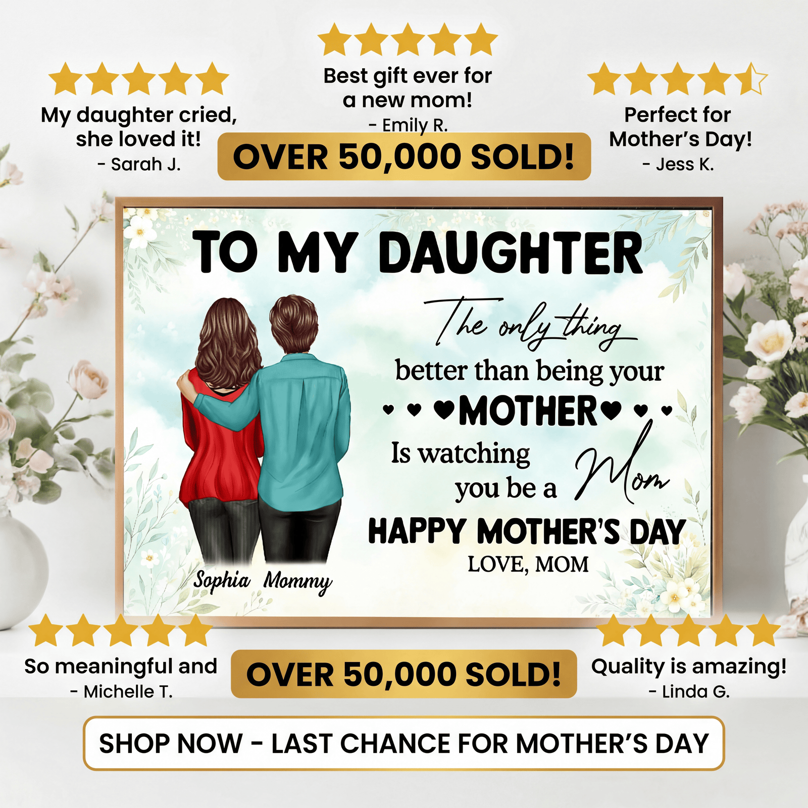 To My Daughter From Mom - Personalized Poster - Heartfelt Gift For Daughter