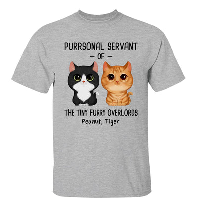 Purrsonal Servant Of Watercolor Cute Cats Personalized Shirt