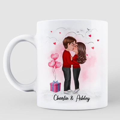 Couple Kissing I Met You I Love You Valentine‘s Day Gift Personalized Mug