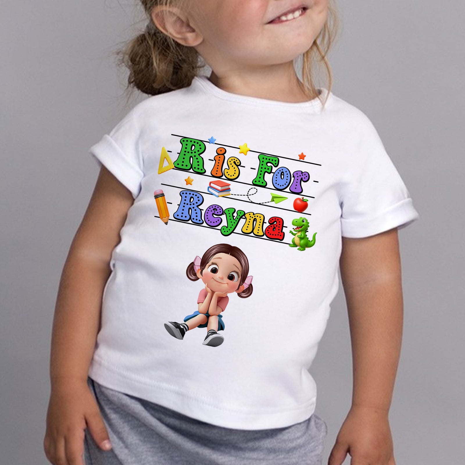 Back To School Kids Shirt, Personalized Alphabet Kids Shirt