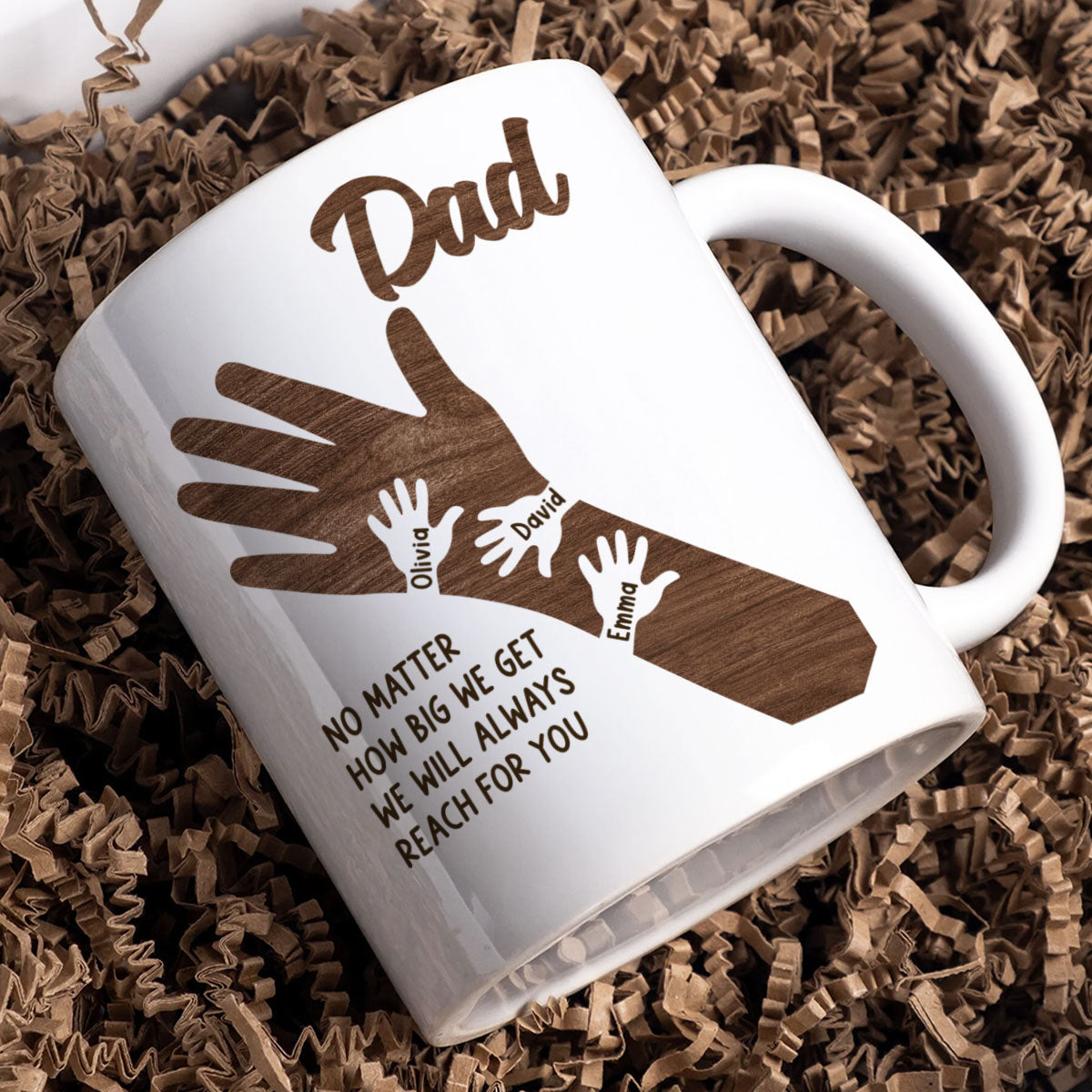No Matter How Big We Get Personalized Mug, Gift For Dad