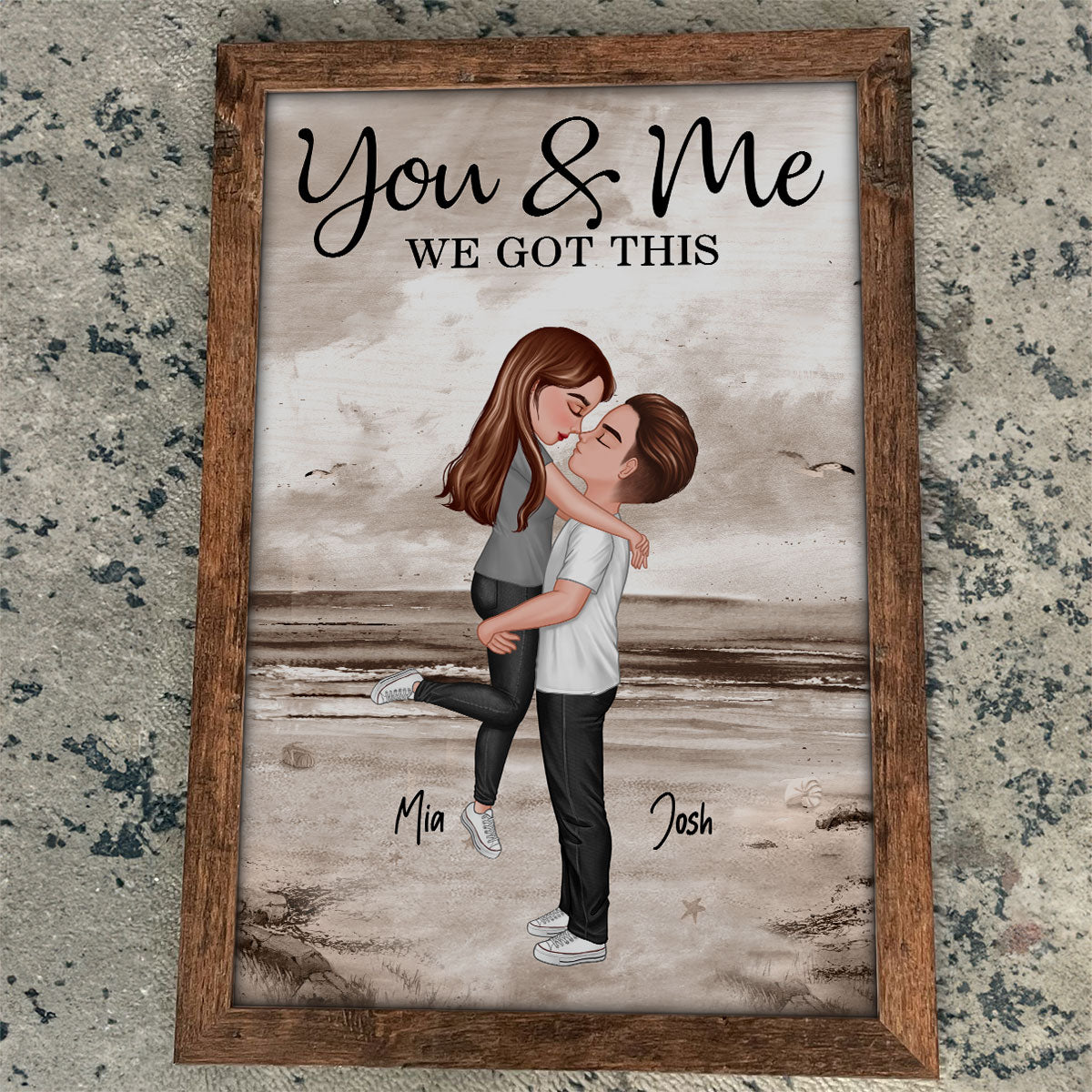 Eternal Love: Retro Romance Poster, Anniversary Gift For Couple