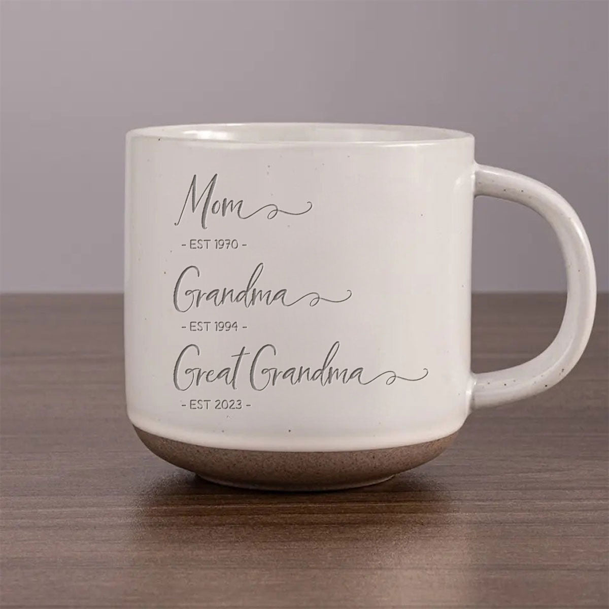 Mom Grandma Great Grandma Personalized Pottery Mug