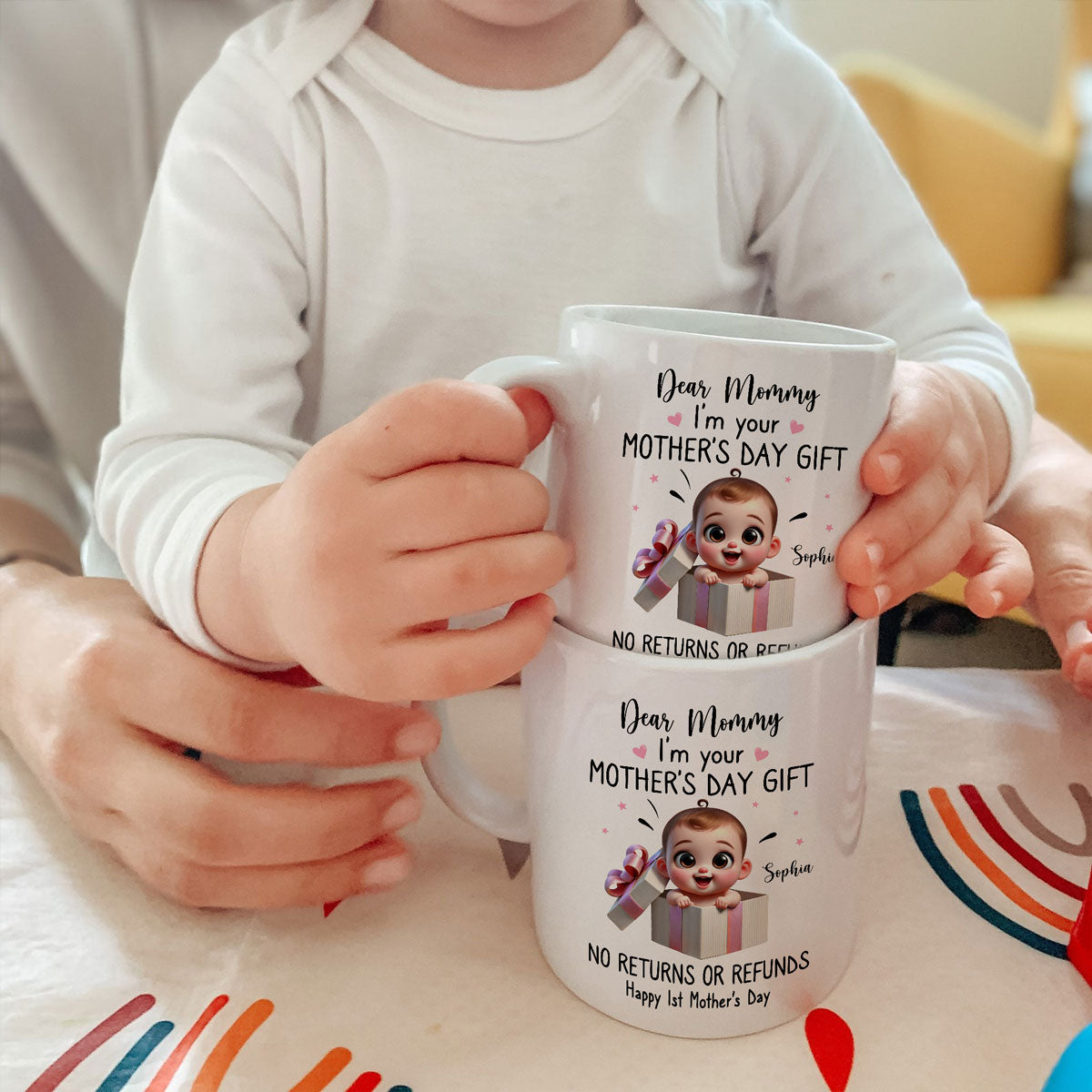 Dear Mom I'm Your Mother's Day New Mom Gift Personalized Mug, Funny Gift For Wife