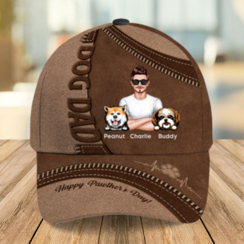 Dog Dad Happy Father's Day Personalized Classic Cap