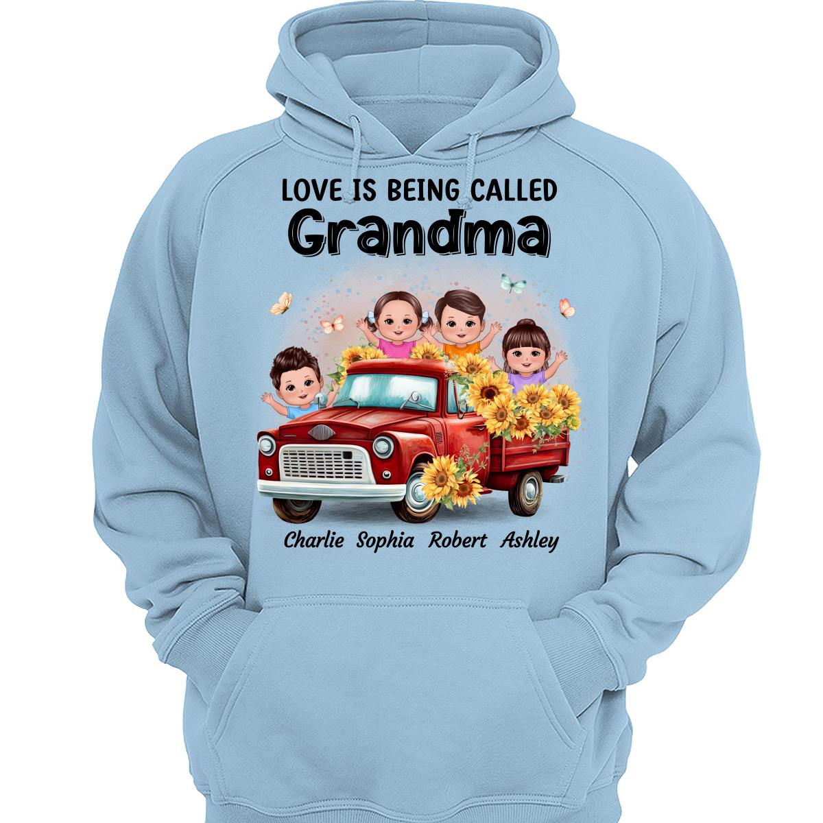 Loved Being Called Grandma Sunflower Truck Personalized Shirt