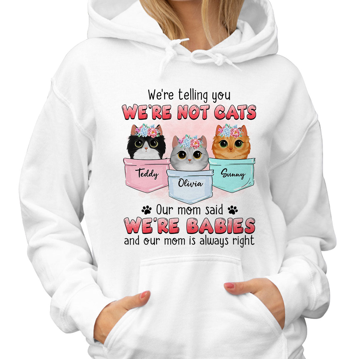 Watercolor Cute Cats Baby Mom Said Gift For Cat Lovers Personalized Shirt