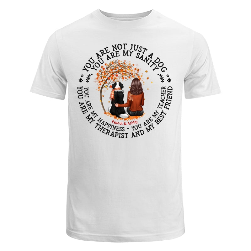Not Just A Dog Fall Season Dog Mom Personalized Shirt