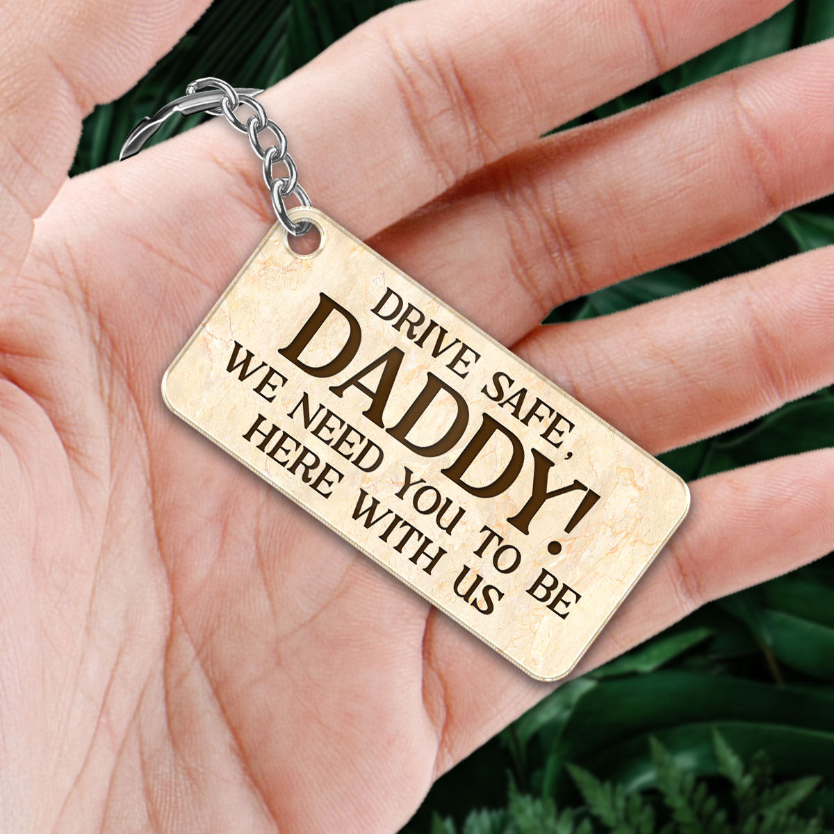 Best Dad Ever Back View Man Kids Dog Cat Personalized Acrylic Keychain