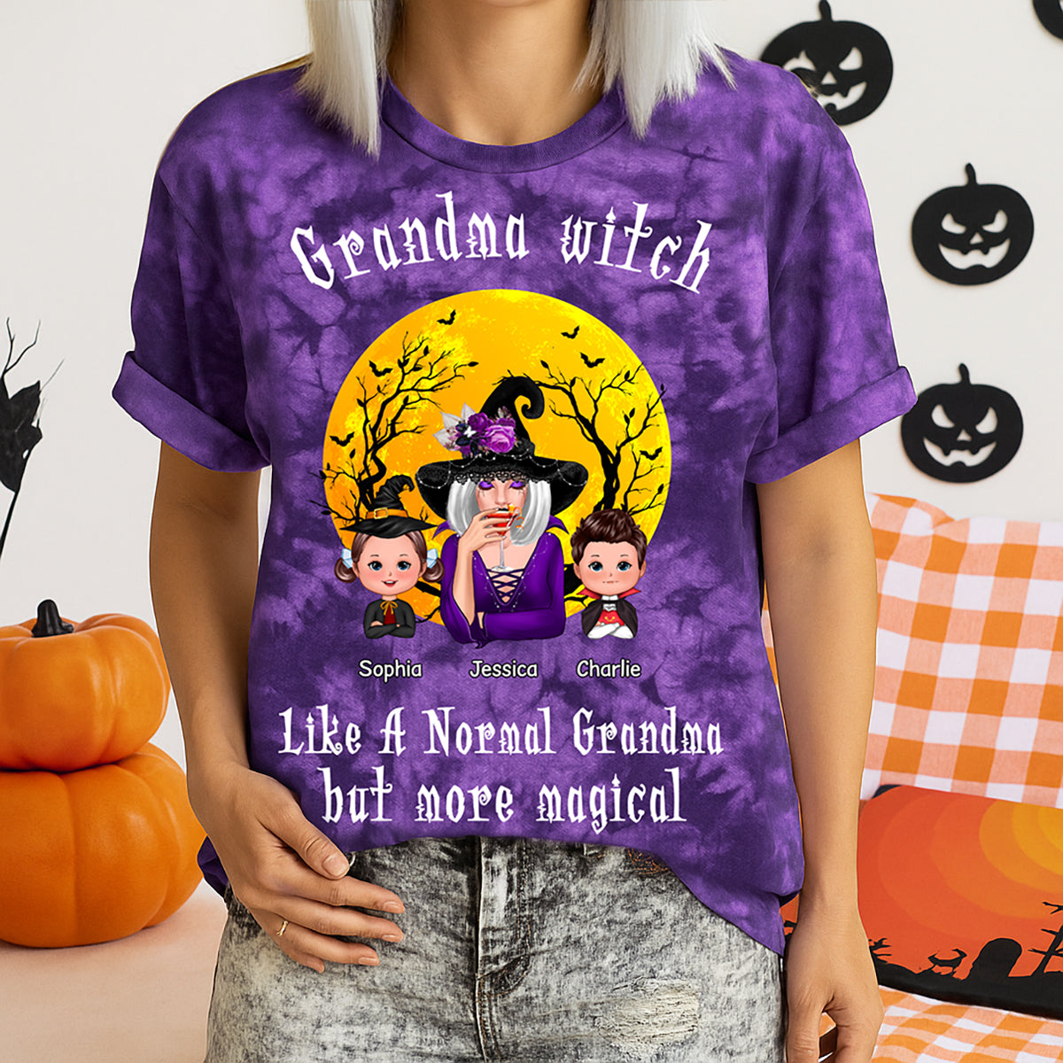 Grandma Witch More Magical Halloween Personalized Shirt, Perfect Costume For Grandma