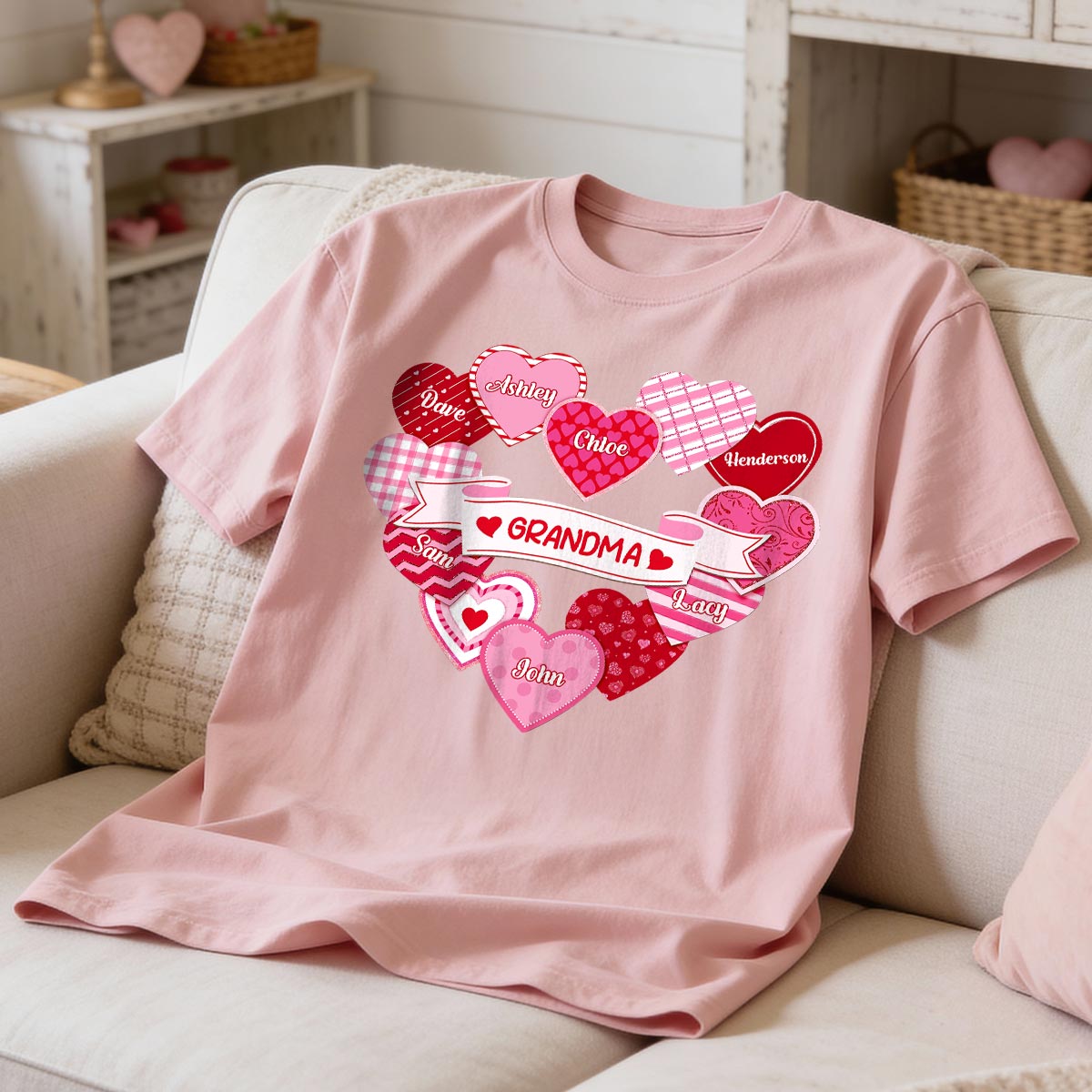 Grandma's Sweethearts Coquette Valentine's Day - Personalized Shirt