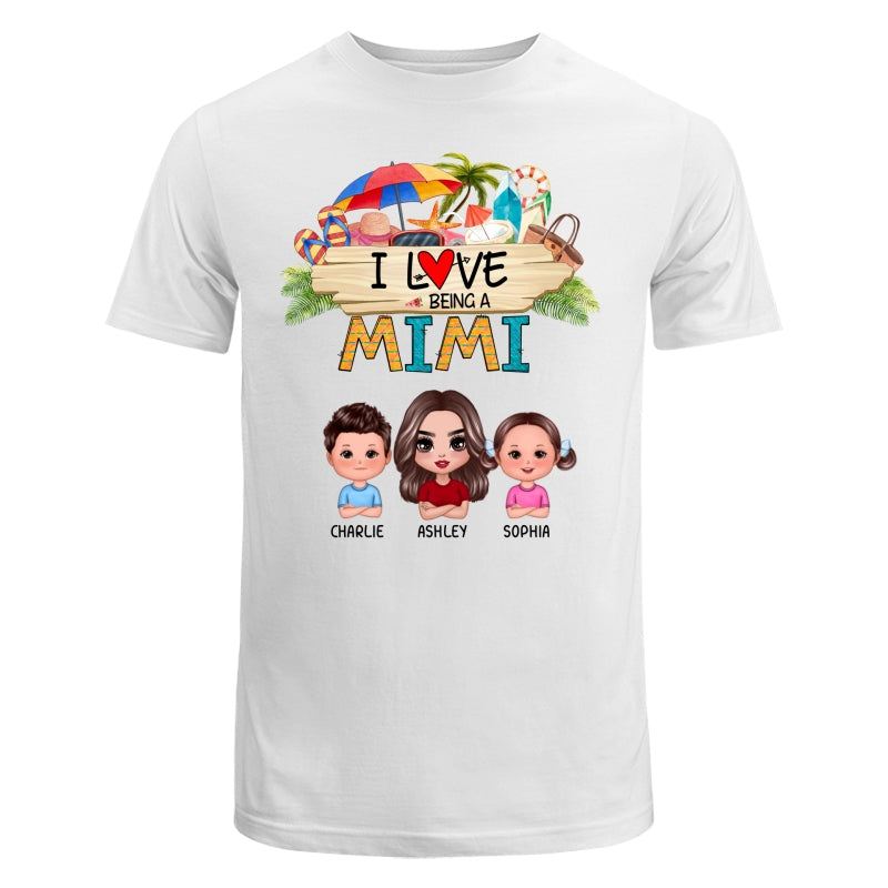 Love Being A Grandma Summer Pattern Personalized Shirt