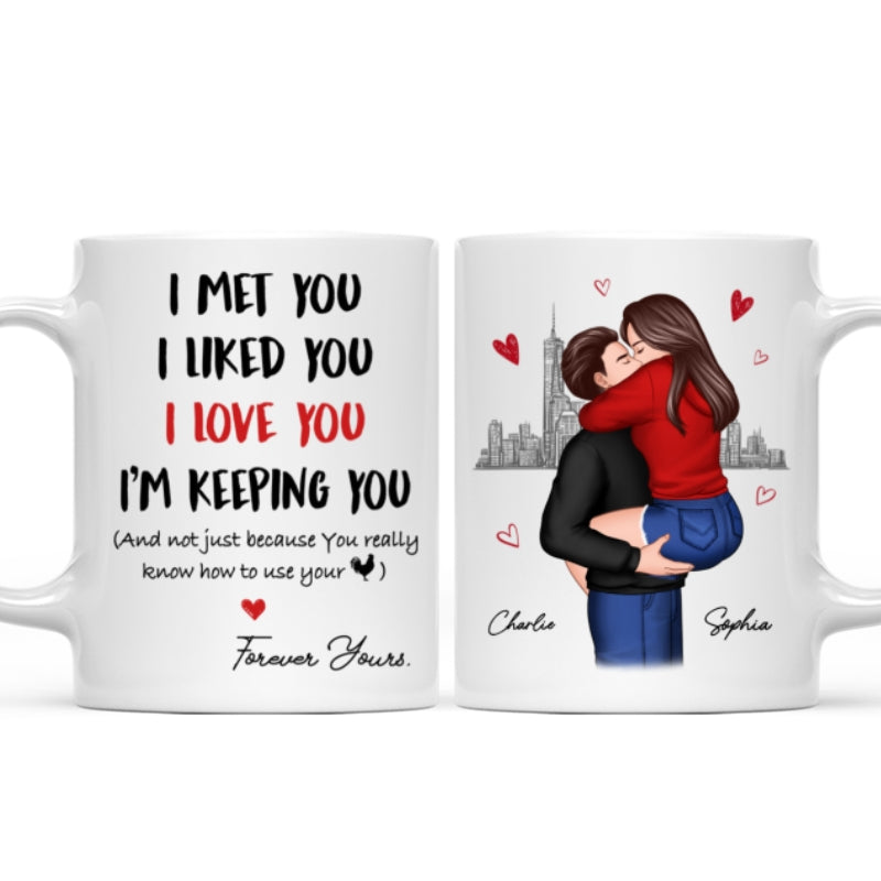 I Love You Forever Yours Funny Gift For Couple  Gift Personalized Mug