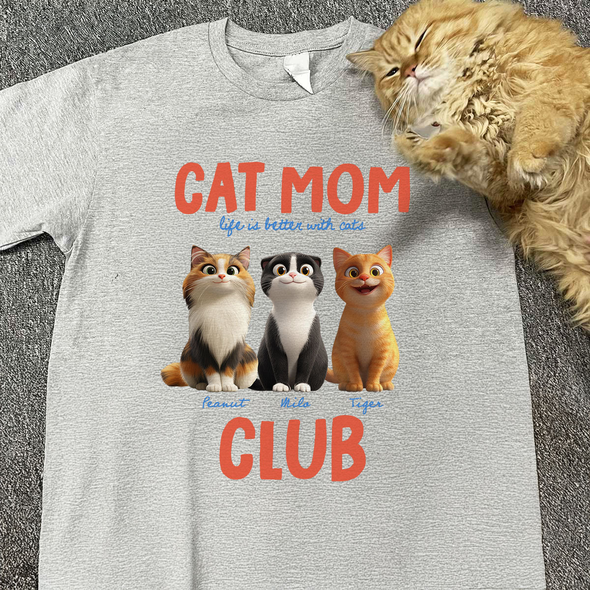 Life Is Better With Cats - Personalized Shirt - Gift For Cat Lovers
