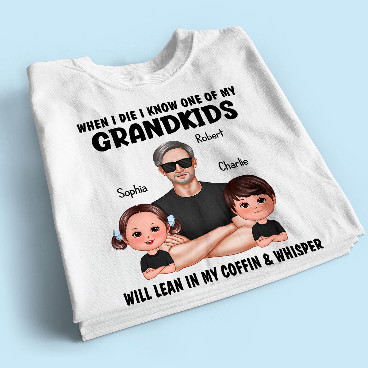 Funny Shirt For Grandpa Man And Kids Personalized Shirt