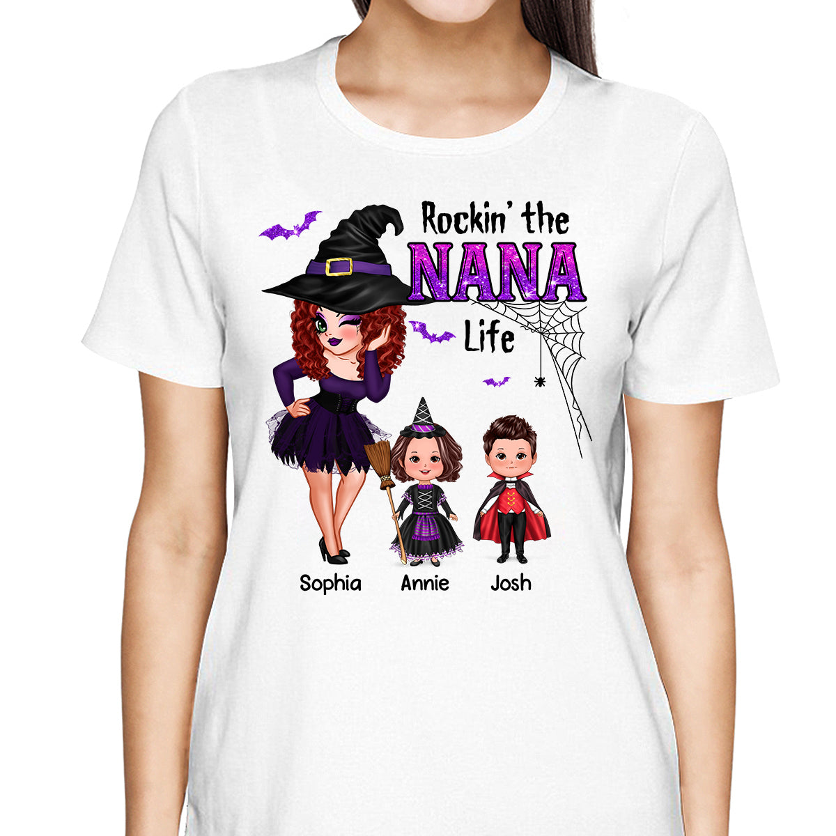 Pretty Woman Halloween Rockin‘ The Grandma Mom Auntie Life Personalized Shirt