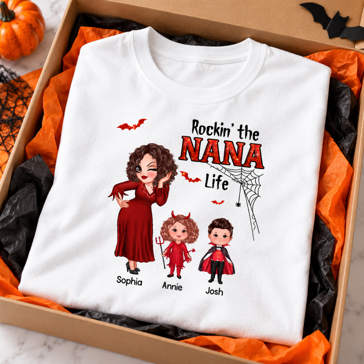 Pretty Grandma Mom Halloween Rockin‘ The Grandma Mom Life Shirt