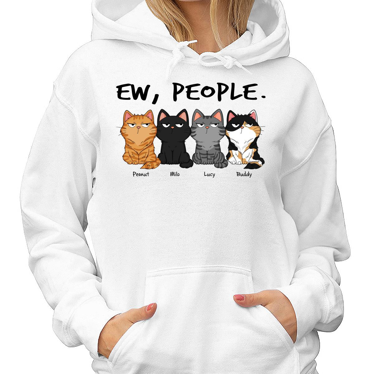 Ew People Funny Cat Expression Custom-made Gift For Cat Lover Personalized Shirt