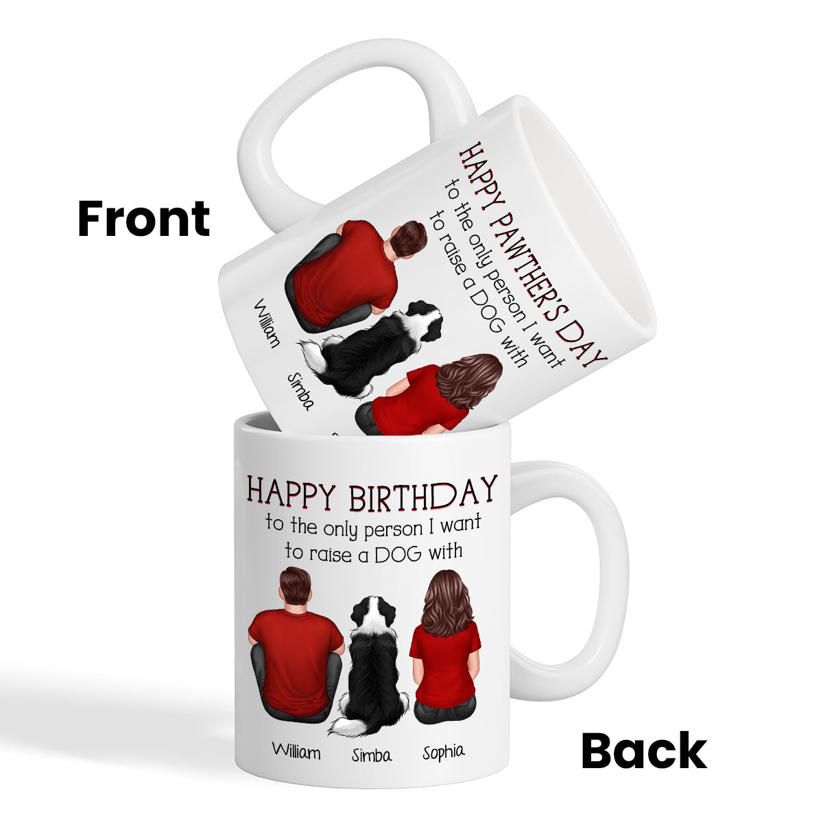 Happy Pawther‘s Day To The Person I Want To Raise A Dog Cat With Personalized Mug, Father‘s Day Gift For Dog Cat Dad