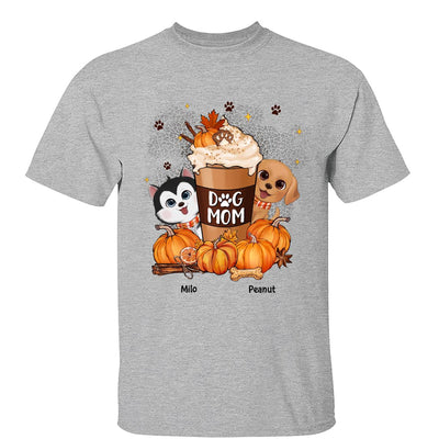 Dog Mom Pumpkin Spice Latte Personalized Shirt