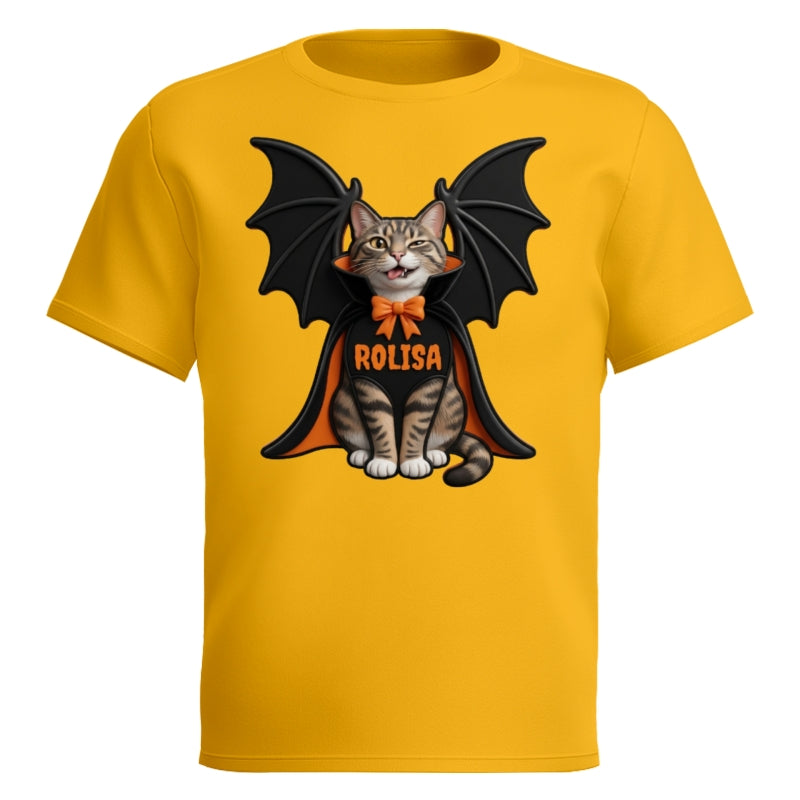 Custom Dog Cat Vampire - Personalized Shirt - Spooky Rustic Halloween Porch Decoration