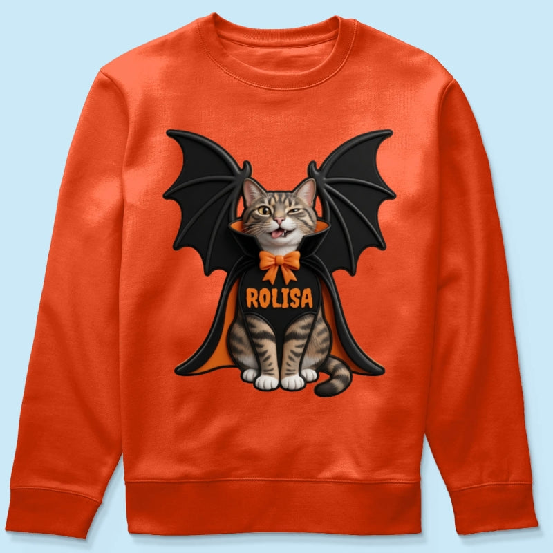 Custom Dog Cat Vampire - Personalized Shirt - Spooky Rustic Halloween Porch Decoration