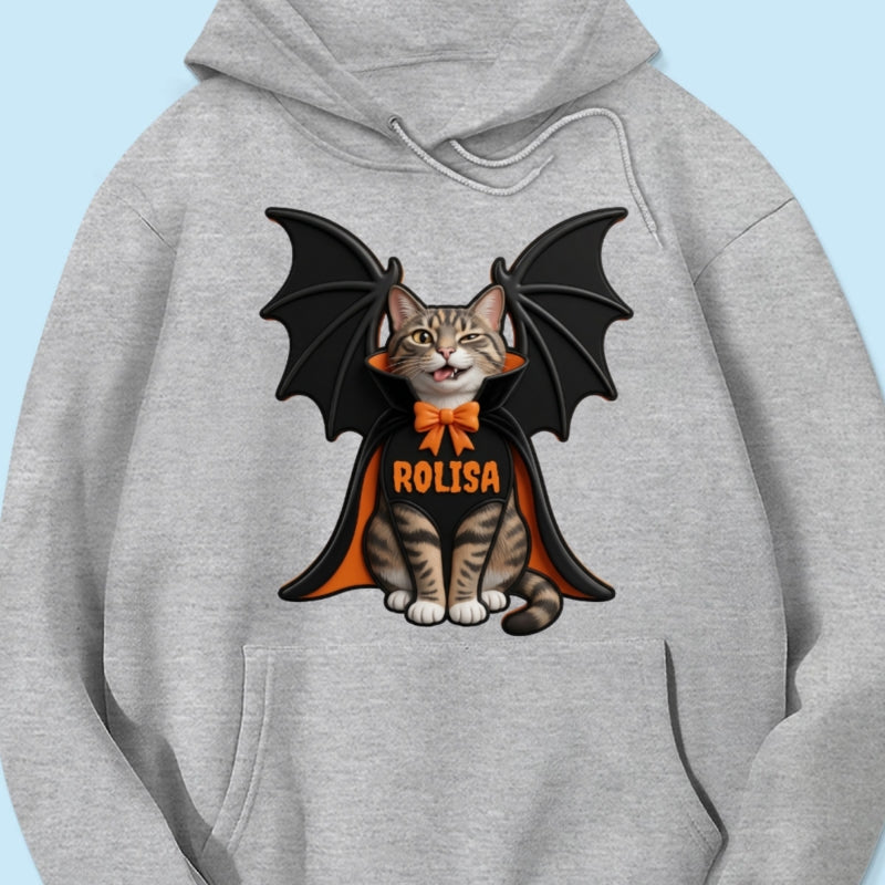 Custom Dog Cat Vampire - Personalized Shirt - Spooky Rustic Halloween Porch Decoration