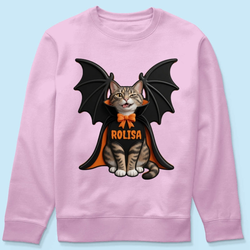 Custom Dog Cat Vampire - Personalized Shirt - Spooky Rustic Halloween Porch Decoration