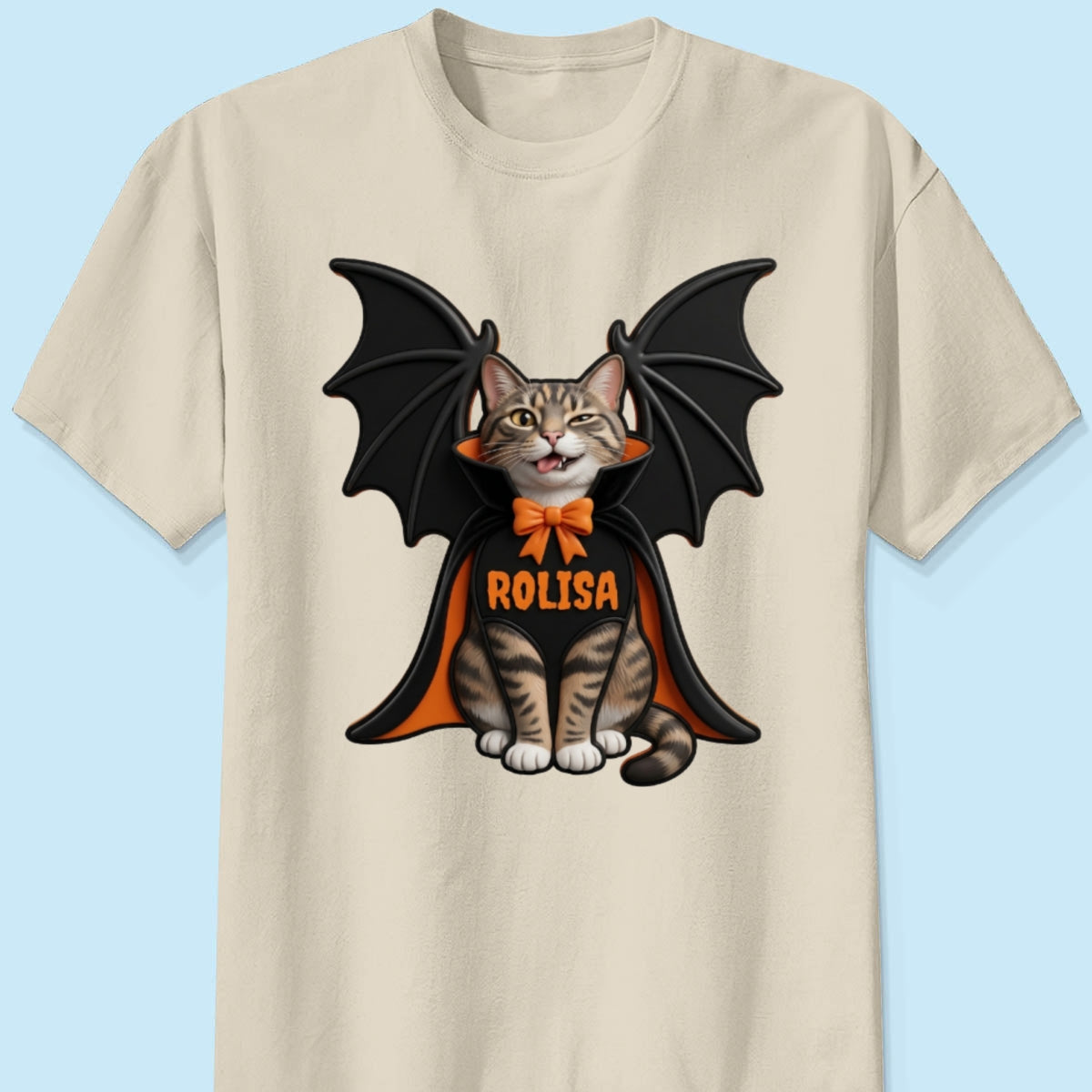 Custom Dog Cat Vampire - Personalized Shirt - Spooky Rustic Halloween Porch Decoration