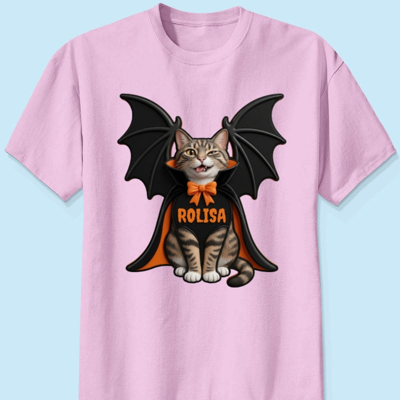 Custom Dog Cat Vampire - Personalized Shirt - Spooky Rustic Halloween Porch Decoration