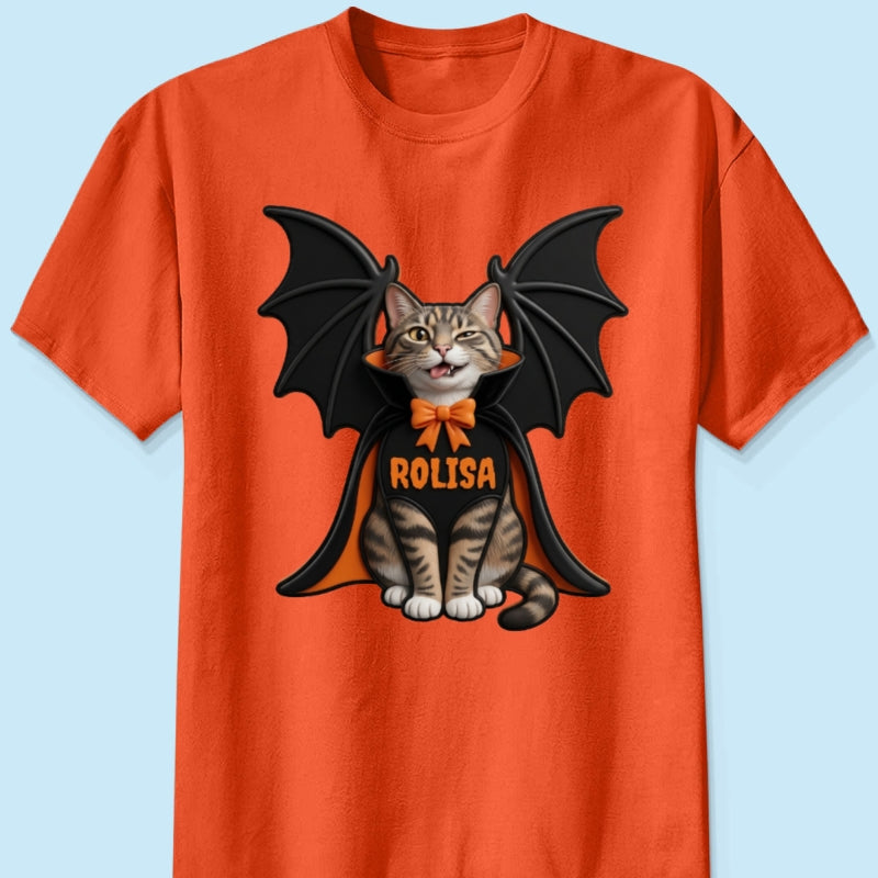 Custom Dog Cat Vampire - Personalized Shirt - Spooky Rustic Halloween Porch Decoration