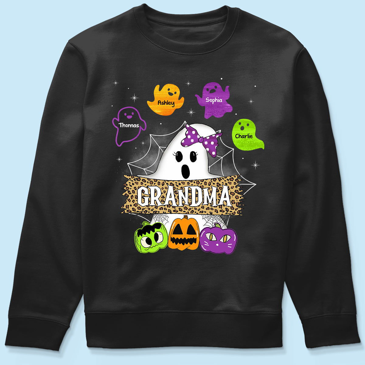 Grandma Mom Boo Crew Personalized Shirt