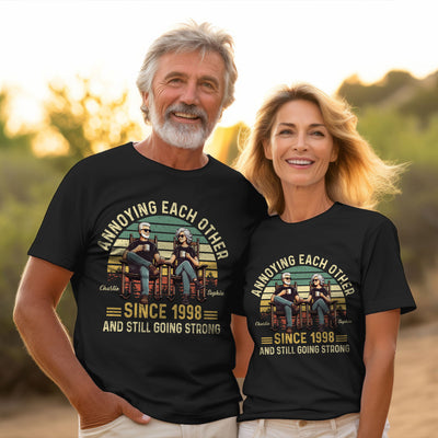 Old Couple Annoying Each Other And Still Going Strong, Funny Matching Tee Shirts for Couple,  Gift for him, Gift for her