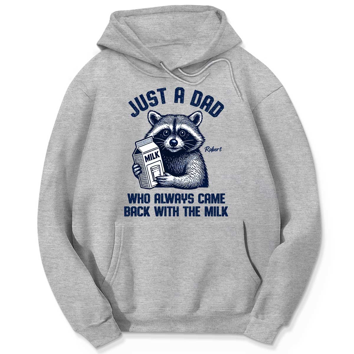 Just A Dad Who Always Came Back With The Milk Shirt, Racoon Funny Father's Day Gift