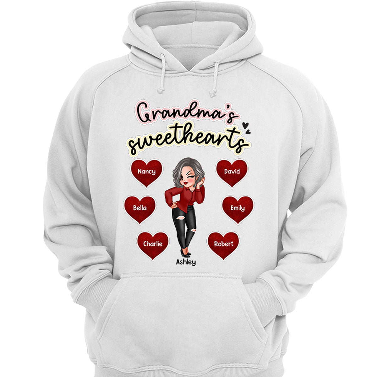 Pretty Grandma Sweetheart Personalized Shirt