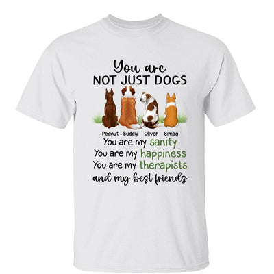 Back View Dogs Sanity Best Friends Personalized Shirt