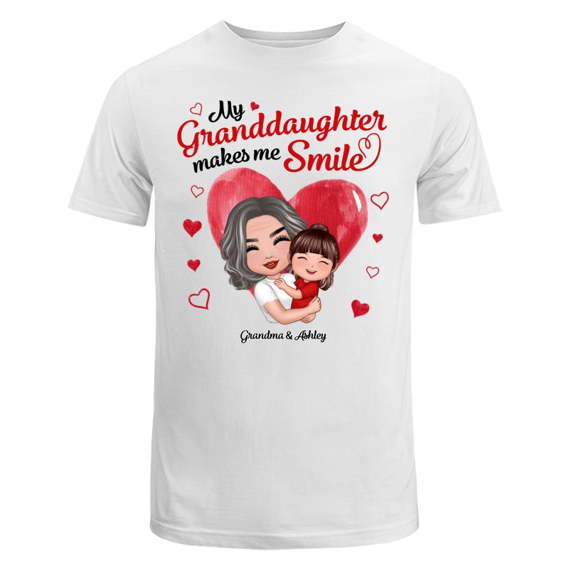 Doll Grandma Hugging Grandkid My Grandkids Make Me Smile Personalized Shirt