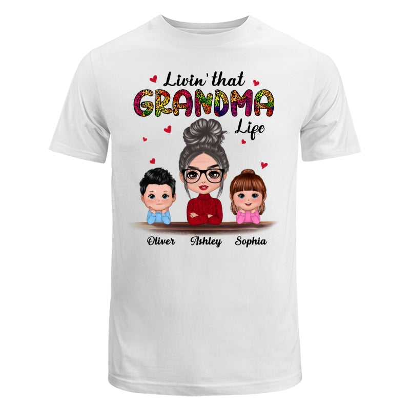 Doll Kids Chin On Hands Grandma Life Personalized Shirt