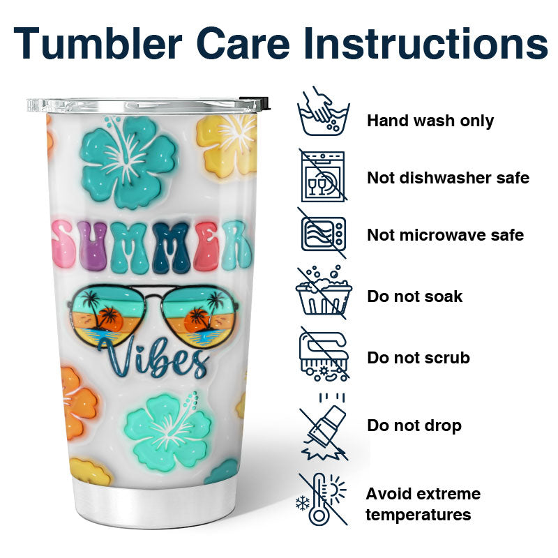 Summer Vibe Y2K Girl Retro Style Personalized Tumbler