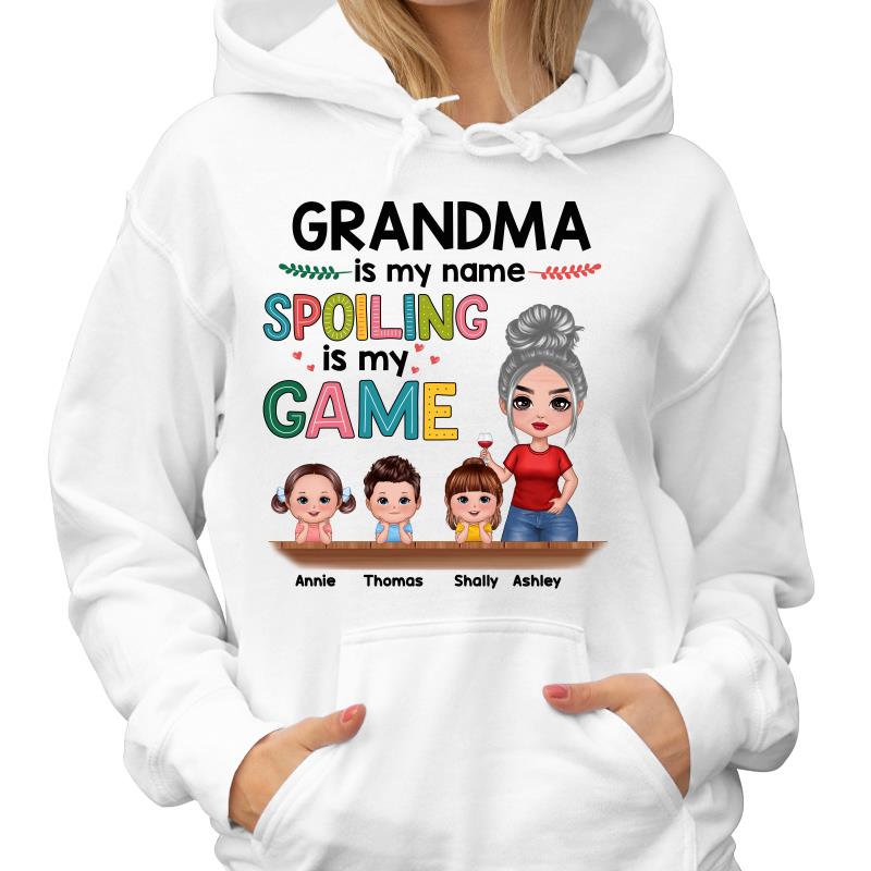 Grandma My Name Spoiling My Game Personalized Shirt