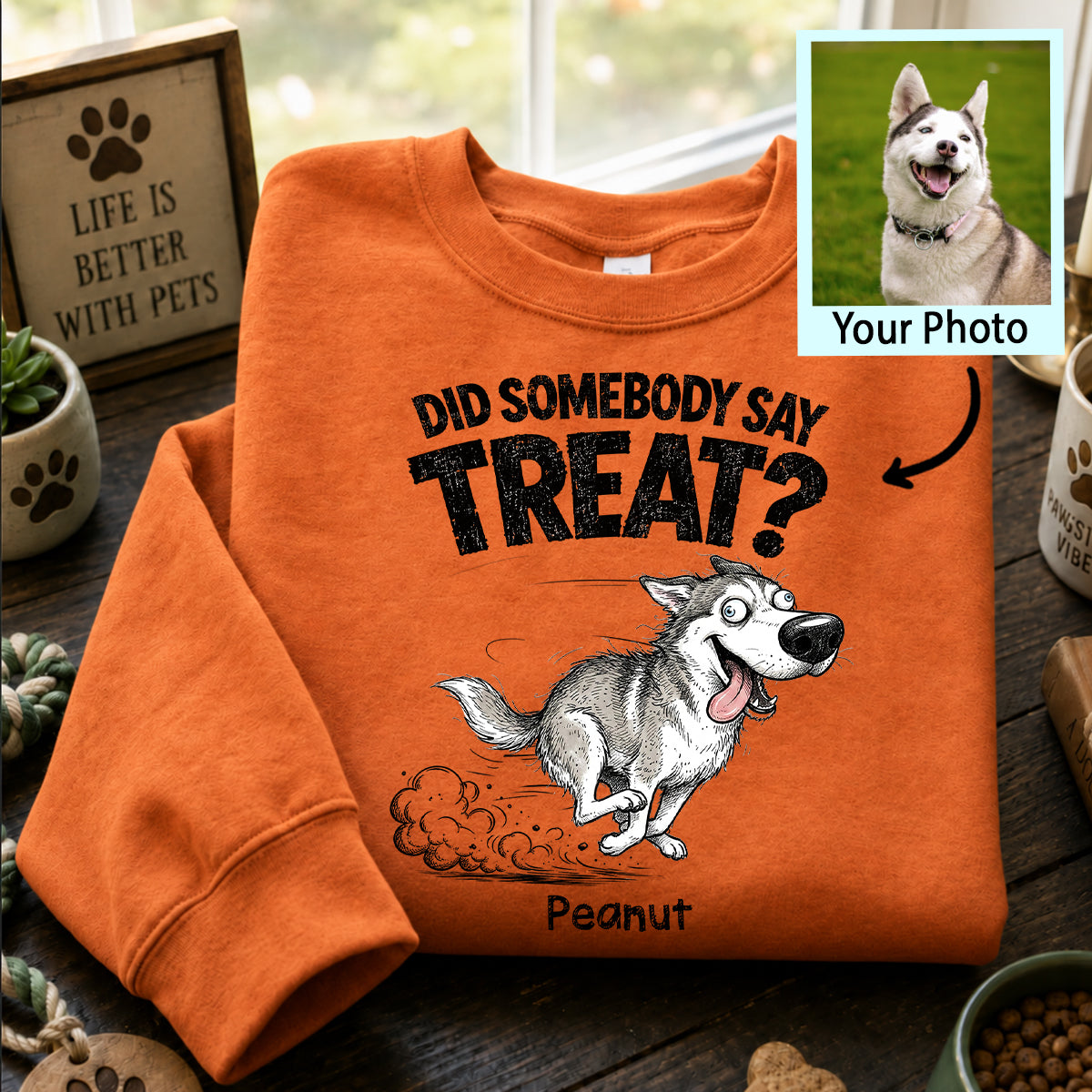 Did Somebody Say Walk Zoomies Quirky Dog Portrait From Your Pet Photo - Personalized Shirt - Funny Gift For Dog Lover