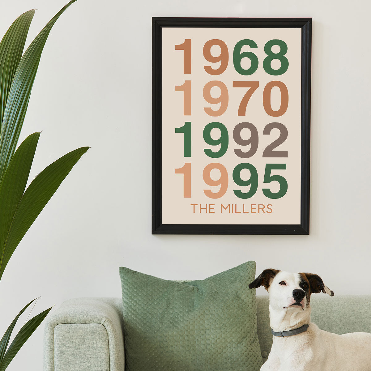 Custom Years Family Home Decor Typography Wall Art Personalized Poster | Gift For Family