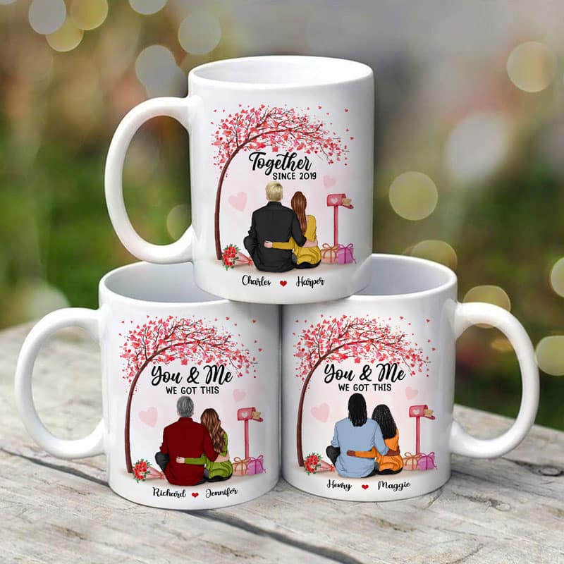 You & Me We Got This Couple Back View Under Tree Personalized Mug