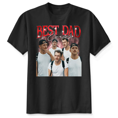 Bootleg Best Dad Ever Photos Insert Personalized Shirt