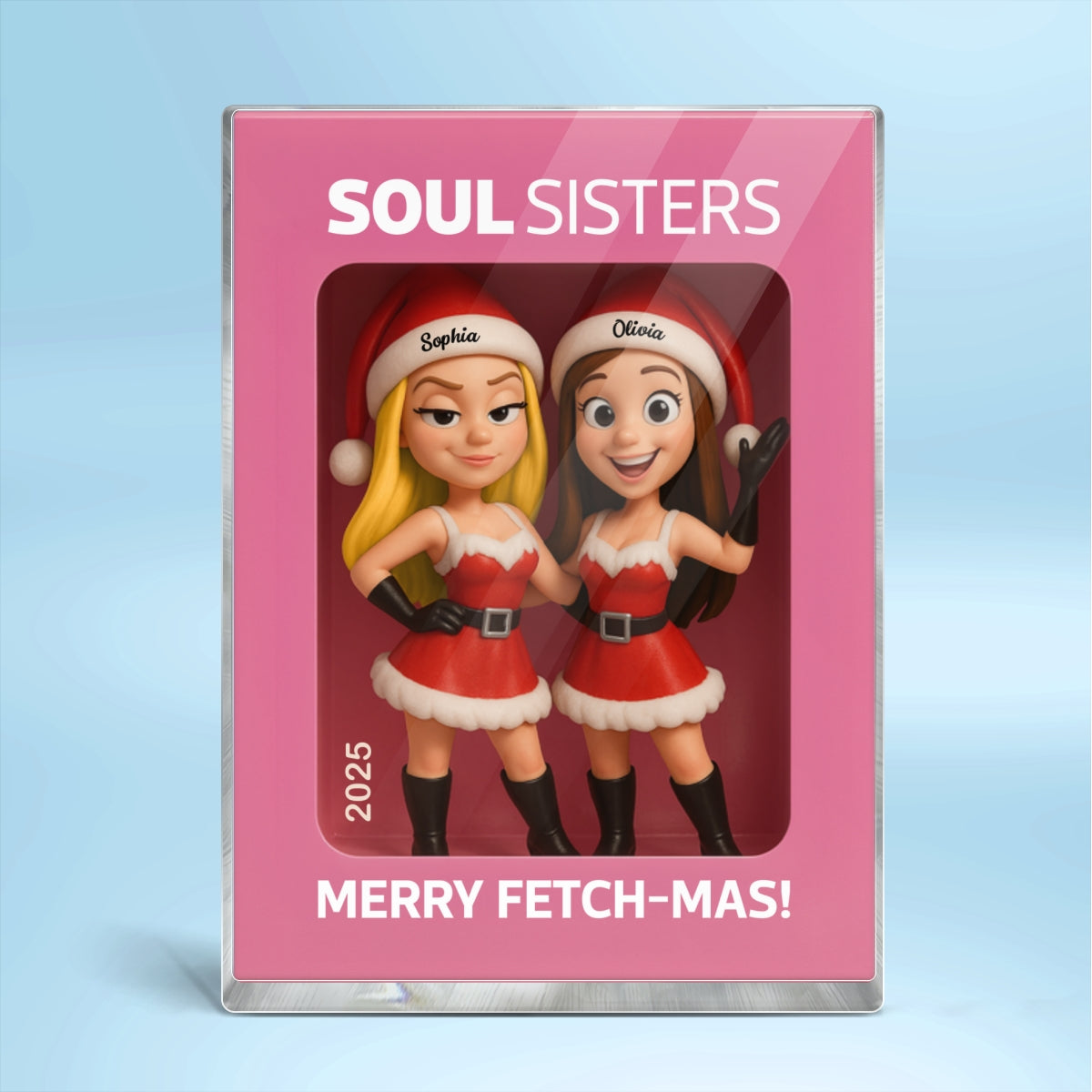 Cool Girls Merry Fetch-mas Funny Christmas Gift For Besties Personalized Acrylic Block Plaque