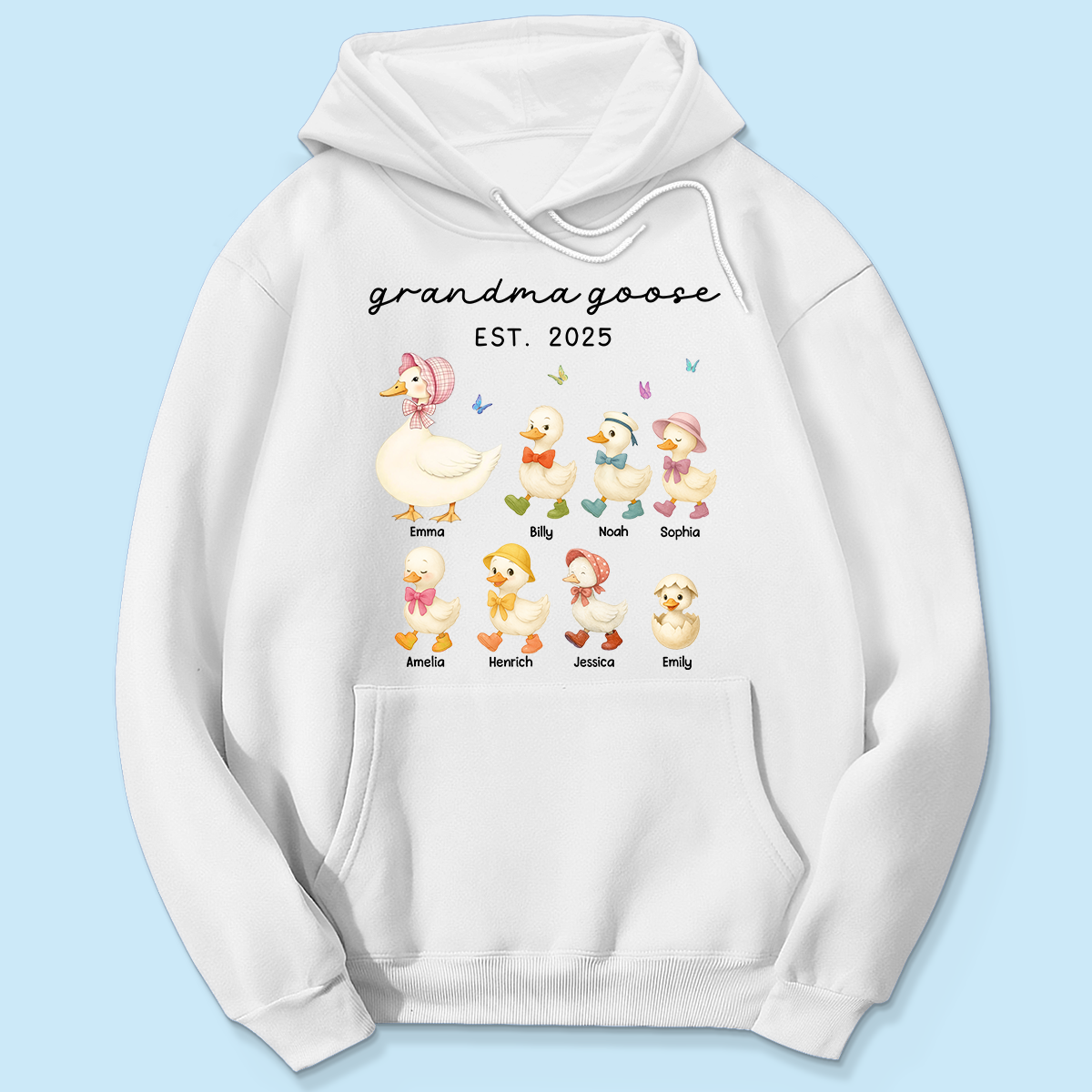 Grandma Goose Mama Goose And Kids Personalized Shirt, Gift