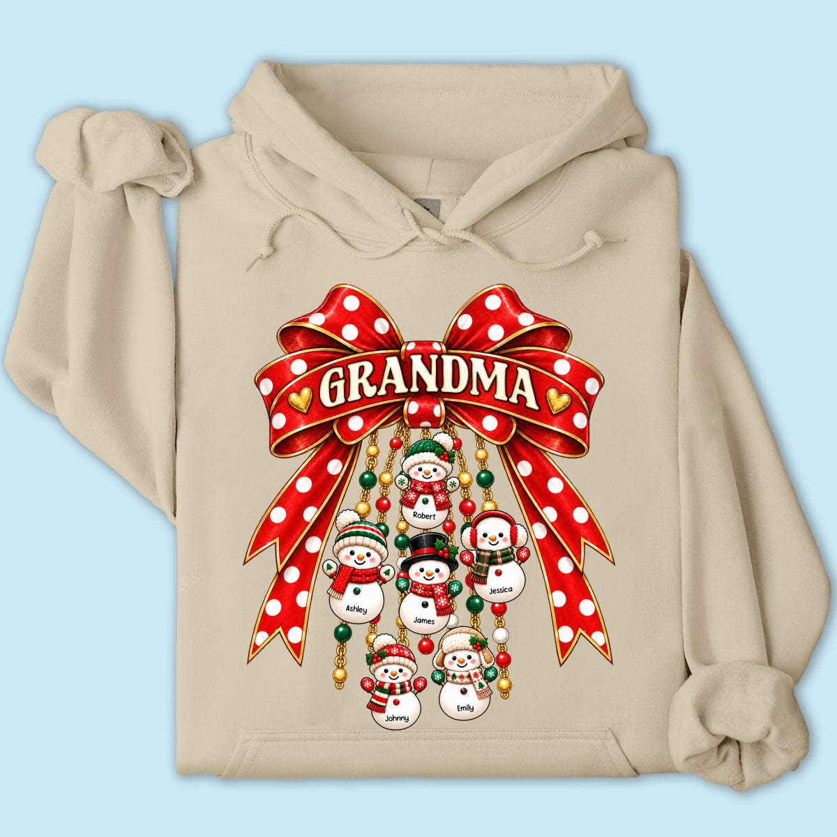Heartwarming Grandma's Little Snowmen - Personalized Shirt - Christmas Gift For Grandma