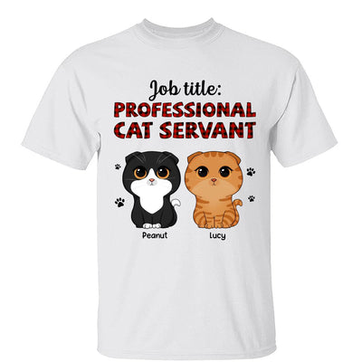Professional Cat Servant Cute Cat Vector Personalized Shirt