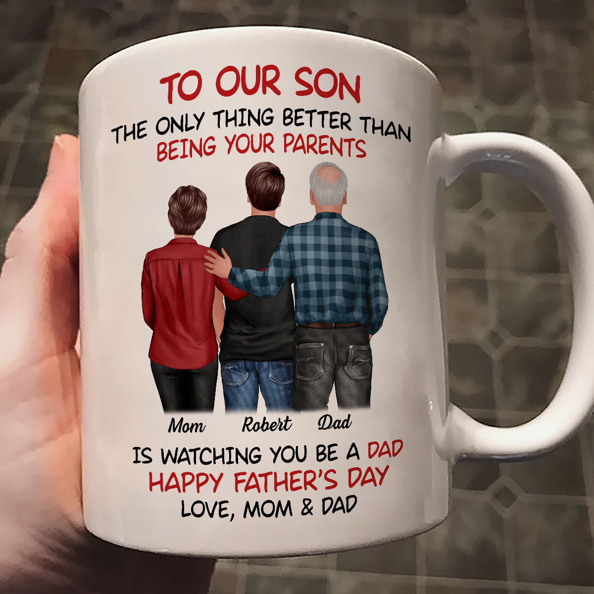 To Our Son From Parents Personalized Mug, Gift For Son